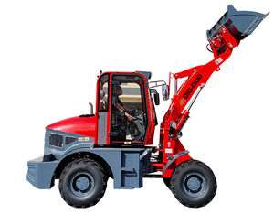 Howo Mini Skid Steer Tractor 4x4 Wheel Drive Garden Road Loader con componente de núcleo de motor disponible para la venta - Product Image 6