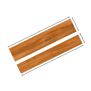 Carreaux de marche en céramique antidérapants 900x300mm pour escalier, hôpital, hôtel, villa, centre commercial, école, entrepôt, appartement - Product Image 1