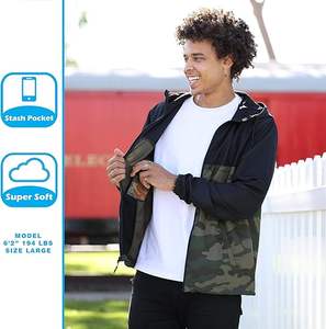 Custom <b>Men's</b> Reflective Windbreaker <b>Jacket</b> with Stand Collar High Quality Front Logo for <b>Summer</b> and Winter Seasons - Product Image 6