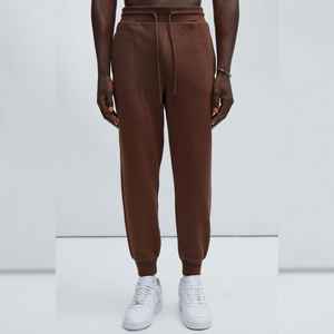 Survêtements de streetwear surdimensionnés pour hommes avec logo personnalisé, ensemble de sweat-shirts à fermeture éclair pour hommes, jogging uni, survêtement - Product Image 2