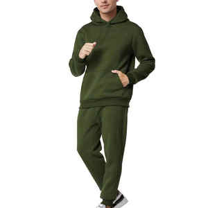 Survêtements de formation confortables pour hommes survêtements pullover personnalisés respirants pour hommes ensemble de 2 pièces 100% coton vierge - Product Image 1