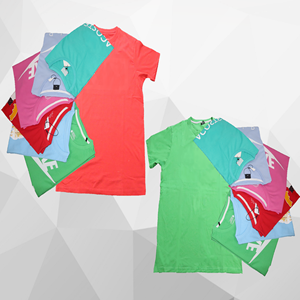 เสื้อเชิ้ตสีทึบแบบกำหนดเองพิมพ์โลโก้ตามสั่งระบายอากาศได้ดีฤดูร้อนทนทานพิมพ์ลายสกรีนระบายอากาศได้ฟรีไซส์ T-shir - Product Image 5