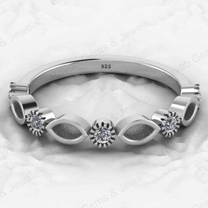 Genuine 925 Sterling Silver Bezel Setting 2x4mm Marquise Semi Mount <b>Ring</b> with Good <b>Resin</b> Ashes Work Keepsake Jewelry Findings - Product Image 4