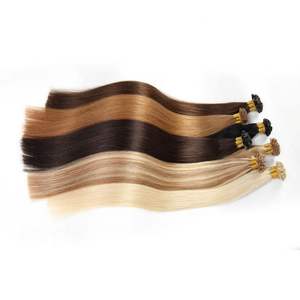 Premium Platinum Blonde Remy I-Tip Style et Volume avec Extensions Durables - Product Image 2