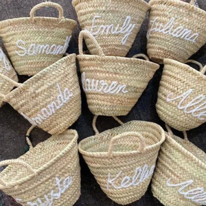 Panier tressé XXL tendance, panier naturel - Product Image 1