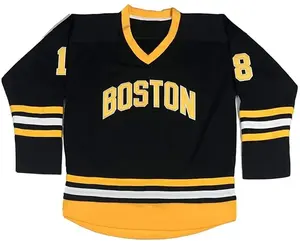 Camiseta de hockey sobre hielo de entrenamiento juvenil de poliéster personalizable Venta caliente OEM Team Wear con técnicas de bordado y sublimación - Product Image 2