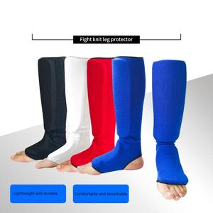 Protèges-tibias de boxe Muay Thai MMA respirants et légers avec logo personnalisé, fermeture à scratch, tailles XS/S/M/L/XL - Product Image 5