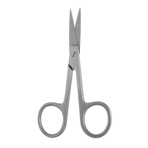 Ciseaux à ongles à lame courbée pour manucure et pédicure, coupe-cuticules en métal avec option de logo personnalisé - Product Image 1