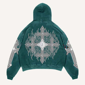 Clothing Manufacturer Unisex Streetwear 3d Puff Print Hoodies Heavyweight Oversized Pullover Breathable Puff Printing Hoodies - Product Image 5