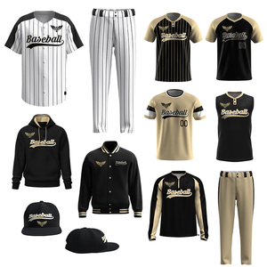 Ensemble de maillots de baseball personnalisés Motif de sublimation Concevez votre numéro de logo Vêtements de sport Uniforme en maille de baseball - Product Image 1