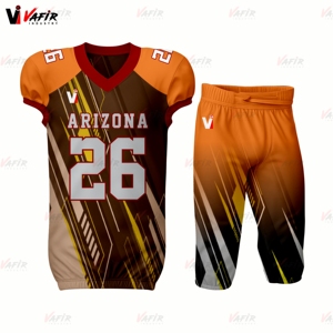 L'uniforme de football américain 2026 conçu sur mesure définit des options respirantes et de taille supérieure avec une nouvelle technologie de sublimation - Product Image 4