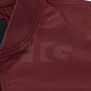 Blouson d'aviateur uni et vierge d'hiver sur mesure Blouson d'aviateur à logo personnalisé de couleur unie - Product Image 3