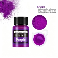 Poudre de Pigment Néon de Qualité Industrielle, Teinture Fluorescente Haute Luminosité pour Vernis à Ongles, Résine, Fabrication de Savon, Pigment Néon de Qualité Cosmétique