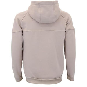 เสื้อฮู้ดแฟชั่นสำหรับผู้ชายมีซิปสะท้อนแสงสีทึบโอเวอร์ไซส์ออกแบบได้ตามต้องการ - Product Image 2