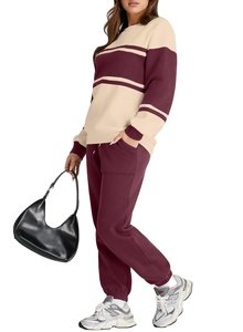 gym clothes 2 piece set <b>women</b> Winter Trendy 2025 <b>Women</b> Casual Clothing Long Sleeve Crop Top and <b>Trouser</b> Set for <b>Women</b> 2026 - Product Image 4