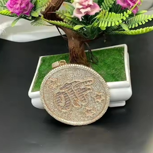 CustomTwo Tone Global Hip Hop Iced Out VVS Mossanite diamante letra colgante para hombre 925 Plata \ oro colgante joyería - Product Image 4