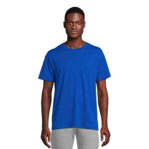 Neck T-<b>Shirt</b> 4-Color Black <b>White</b> Gray Navy Ultra-Light Men's Quick-Drying Breathable <b>Sweat</b>-Absorbent 100% Cotton Knitted Casual - Product Image 1