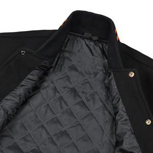 Vestes de baseball Letterman avec logo brodé personnalisé pour hommes Vestes Letterman en cuir de vachette véritable avec manches pour hommes - Product Image 4