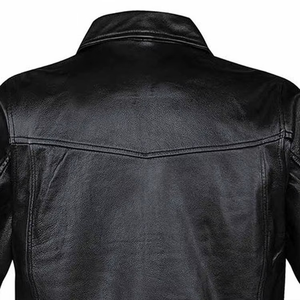 Chaqueta de invierno personalizada para hombre, estilo occidental, hecha de cuero 100% genuino de vaca y oveja para un aspecto premium. - Product Image 2