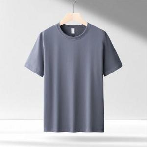 T-shirt en polyester durable avec logo personnalisé T-shirts 100% coton durables à séchage rapide fabriqués en Inde T-shirts de gymnastique et de nuit à imprimé uni - Product Image 5