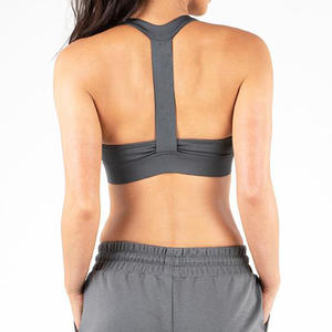 2024 diseño Crop Top cordón personalizado OEM Logo mujeres Sporting Fitness gimnasio Yoga chaleco en blanco mujer sin mangas camisa corta - Product Image 2