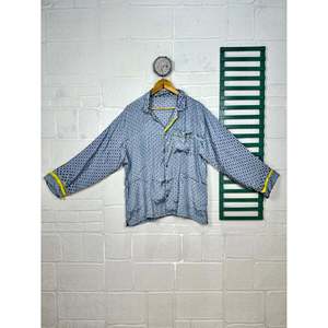 Ensemble De <b>Pyjama</b> Long En Soie Recycle Vtements De Nuit Lgers Et Respirants PJ Girly En XS - Product Image 2
