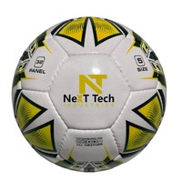 Ballon de football d'entraînement de haute qualité Next Tech Industries, en PU, 32 panneaux, taille 5, pour l'entraînement avec design et logo personnalisés