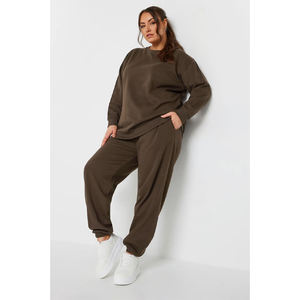 Solid Color Crewneck Sweatshirt For Women Ideal For Gym, <b>Travel</b>, Casual Wear And Cozy Winter Outfits - Product Image 4