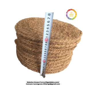 Cuerda de fibra de coco trenzada natural para uso multiusos cuerda fuerte biodegradable de cáscara de coco con estándar de exportación - Product Image 2