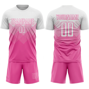 Maillot de football personnalisé avec logo, vente en gros, uniforme d'équipe imprimé par transfert thermique, manches courtes, séchage rapide, respirant, antibactérien - Product Image 4