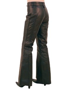 Vente en gros 2025 Pantalon en cuir pour femmes sur mesure Pantalon en cuir décontracté à taille moyenne en dentelle pour l'hiver Plat OEM disponible - Product Image 5