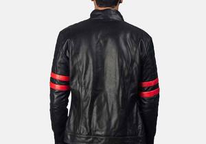 Veste OEM conception personnalisée coupe-vent veste zippée logo personnalisé vintage pour hommes PU support cuir tissu bombardier veste - Product Image 6