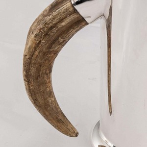 Century Warthog Tooth Handled Cocktail Shaker In Silver Plate tazas con tapas y pajitas accesorios de barra coctelera Set - Product Image 5
