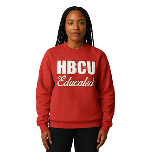 HBCU Éduqué Rouge DST Ras Du Cou Sweat Chenille Broderie Grec Sororité Delta Divine Neuf Collégiale Mode Pull - Product Image 1