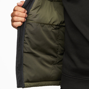 Streetwear personnalisé veste d'extérieur pour hommes tissu de nylon tissu de nylon noir satin veste surdimensionnée épaisse recadrée bombardier doudoune - Product Image 4