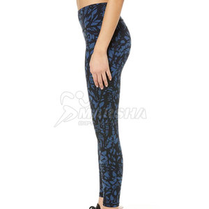 Leggings pour femmes à taille haute, respirants, à séchage rapide, en tricot, matière Spandex/Polyester, haute qualité, quantité en gros - Product Image 3