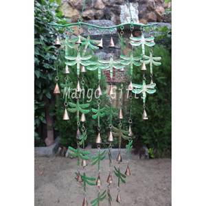 Carillons à vent scintillants en fer recyclé, libellules suspendues, parfaites pour la décoration de jardin, patio, extérieur, balcon - Product Image 4