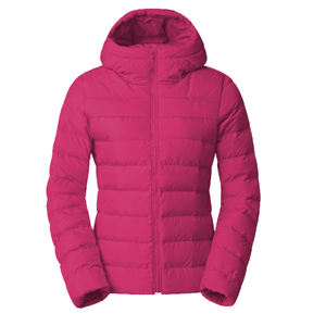 Chaqueta acolchada con cremallera de invierno de tela de burbuja de color sólido - Product Image 3