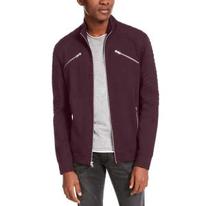 INC International Concepts Men's Ribbed <b>Quilted</b>-Sleeve Stand Collar <b>Jacket</b> Reversible <b>Pattern</b> Size XS-for Autumn - Product Image 1