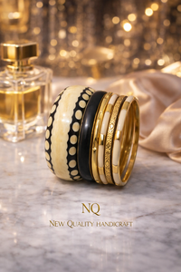 Luxury Resin Metal Bangles <b>Set</b> for Women Handmade Designer Ethnic <b>Bracelet</b> <b>Set</b> Traditional Indian Wedding Jewelry - Product Image 2