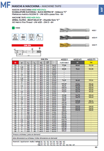 Cổ điển bên phải máy tap hsse-helix 15 mô hình 4521.1/V1/T1 Italy nguồn gốc OBM/OEM/ODM tùy biến hỗ trợ - Product Image 3