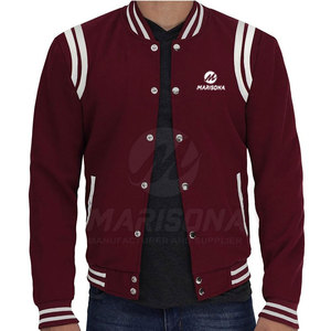 <b>Long</b> Sleeves Latest Design High Quality <b>Winter</b> Men's Sports Baseball Letterman <b>Jacket</b> with Stand Collar and Front Logo - Product Image 1