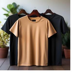 เสื้อยืดผ้าฝ้าย100% โอเวอร์ไซส์ของผู้ชายมาใหม่เสื้อพิมพ์โลโก้แบบออกแบบได้ตามต้องการระบายอากาศขนาดพลัสไซส์ส่งออกไปยัง BD - Product Image 2