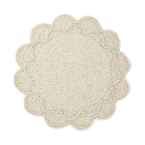 Set de table rond minimaliste en lin à pompons 30x45cm, léger, certifié OEKO-TEX, idéal pour les achats en gros - Product Image 5