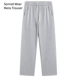 Pantalons décontractés pour hommes avec taille élastique et poches - Product Image 1