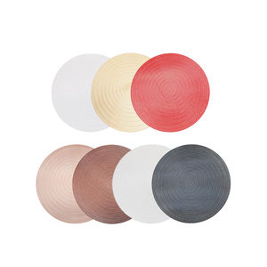 Pvc Placemats Groothandel Ronde <span class=keywords><strong>Plastic</strong></span> Tafel <span class=keywords><strong>Placemat</strong></span> Geweven Placemats - Product Image 1