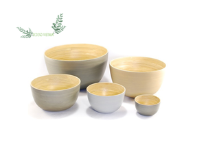Eco-friendly Organic Spun <b>Bamboo</b> <b>Bowl</b>/ Spun <b>Bamboo</b> Baby <b>Bowl</b> With Custom Size, Color, Design From Vietnam - Product Image 2
