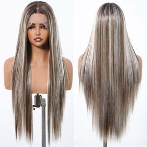 Perruques Lace Frontal HD pré-épilées DWY 13x4, Cheveux Humains Body Wave, Densité 180, Blond Naturel Gris, Longueurs Variées - Product Image 4