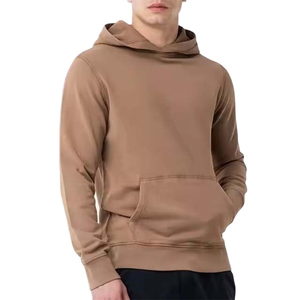 Pull à capuche pour homme, style 2025, tissu polaire, respirant, mélange de polyester et de coton, poche, coupe classique, OEM - Product Image 1