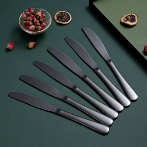 Couteau à dessert en acier inoxydable couverts de restaurant couteau réutilisable fourchette cuillère à dessert ensemble de couverts - Product Image 5